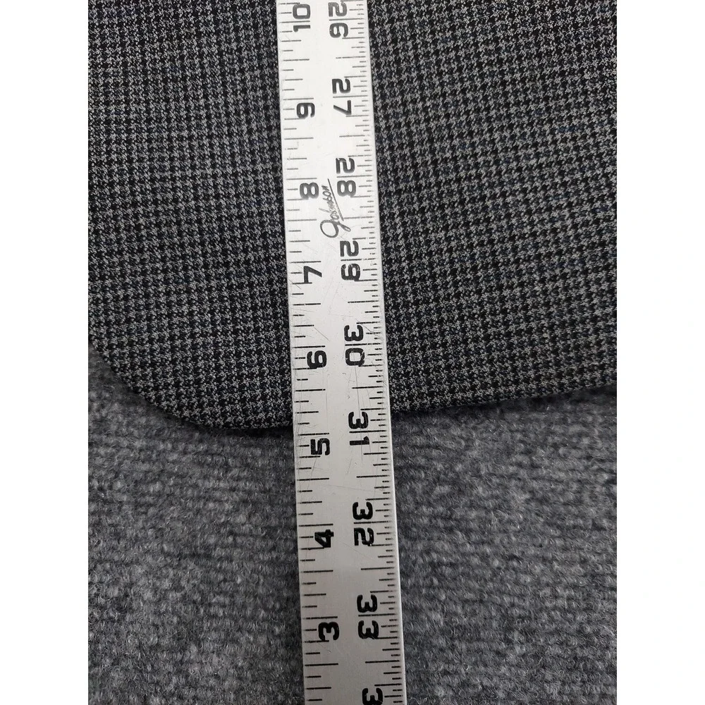 LRL Ralph Lauren Blazer Jacket Men 42 Short Gray Herringbone 2 Button Notch Wool